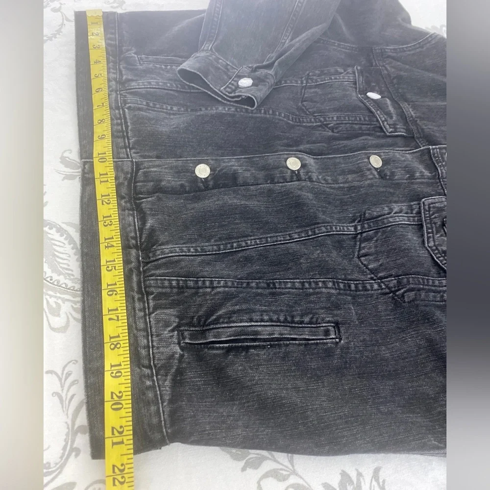 Youngla‎ Trucker Denim Jacket 5049 Black Medium